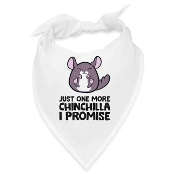 Nur noch ein Chinchilla Ich verspreche - Bandana - Weiß - Vorne