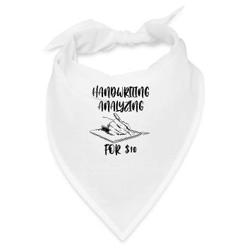 Handschriftleser Handschrift Lesen Lustig - Bandana - Weiß - Vorne