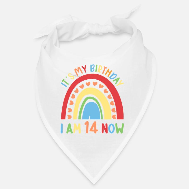 14 years old Rainbow Rainbow 14th birthday Bandana