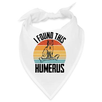 Stubentiger Katze Oberarmknochen Haustier Humerus - Bandana - Weiß - Vorne
