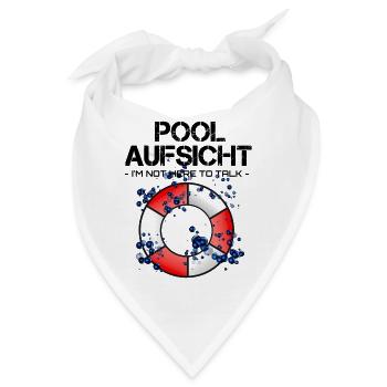 Aufsicht Rettungsschwimmer - Bandana - Weiß - Vorne