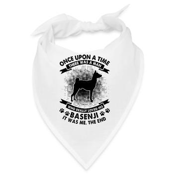 Es War Einmal - Basenji - Bandana - Weiß - Vorne