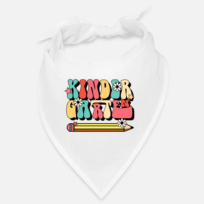 Groovy Hello Kindergarten Vibes Professeur rétro Bandana