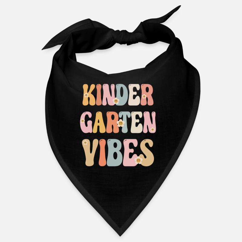 Groovy Hello Kindergarten Vibes Professeur rétro Bandana