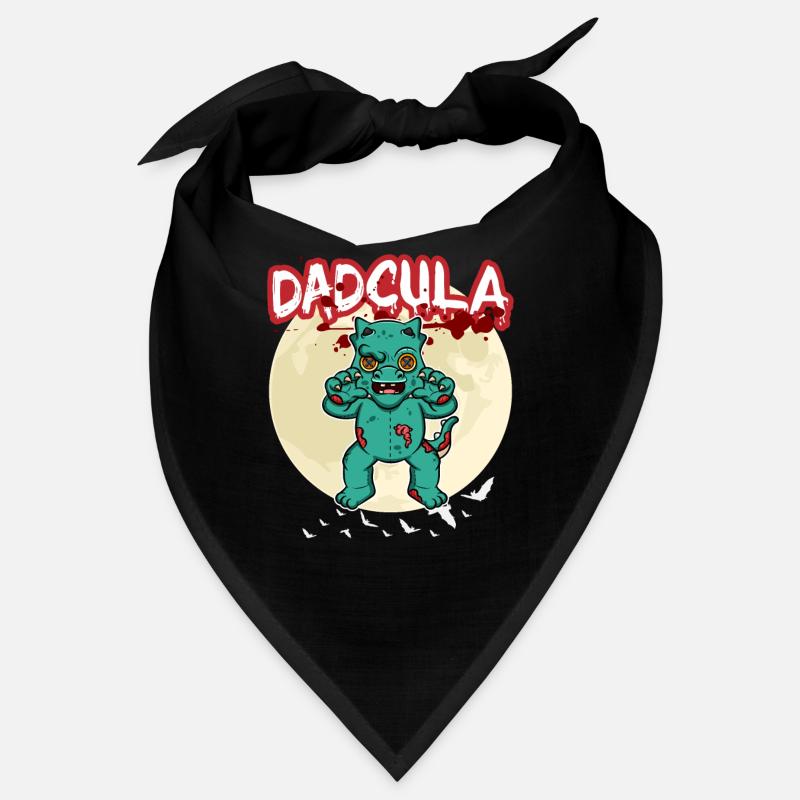 Dadcula Dracula Vampire Dad Funny Halloween Party Bandana