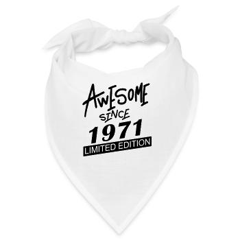 1971 - Jahrgang 1971 - Bandana - Weiß - Vorne