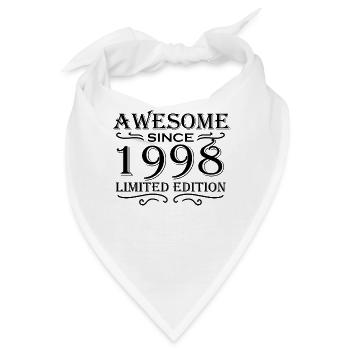1998 - Jahrgang 1998 - Fantastisch seit 1998 - Bandana - Weiß - Vorne