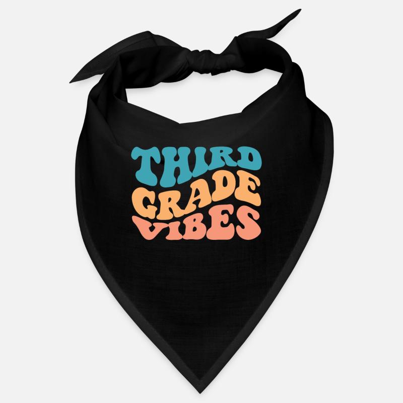 Third Grade Vibes - 3rd Grade Team Retro 1st Day Bandana