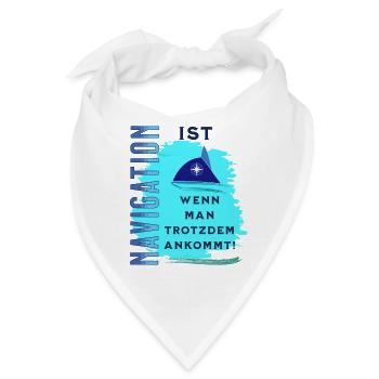 Segeln Segelboot Segler Boot Skipper Navigation - Bandana - Weiß - Vorne