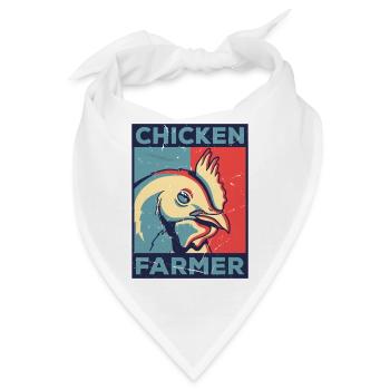 Chicken Farmer Agriculture Agriculteur Farmer Farm - Bandana - Weiß - Vorne
