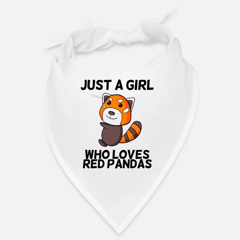 Roter Panda Liebe Mädchen Bandana