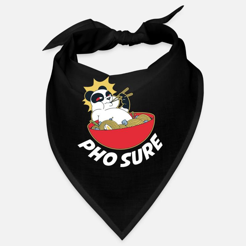 Pho Sure Panda Pandabär Geschenk Bandana