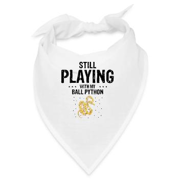 Königspython Design für Schlangen Liebhaber - Bandana - Weiß - Vorne