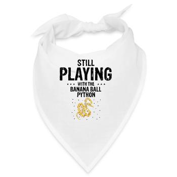 Königspython Design für Schlangen Liebhaber - Bandana - Weiß - Vorne