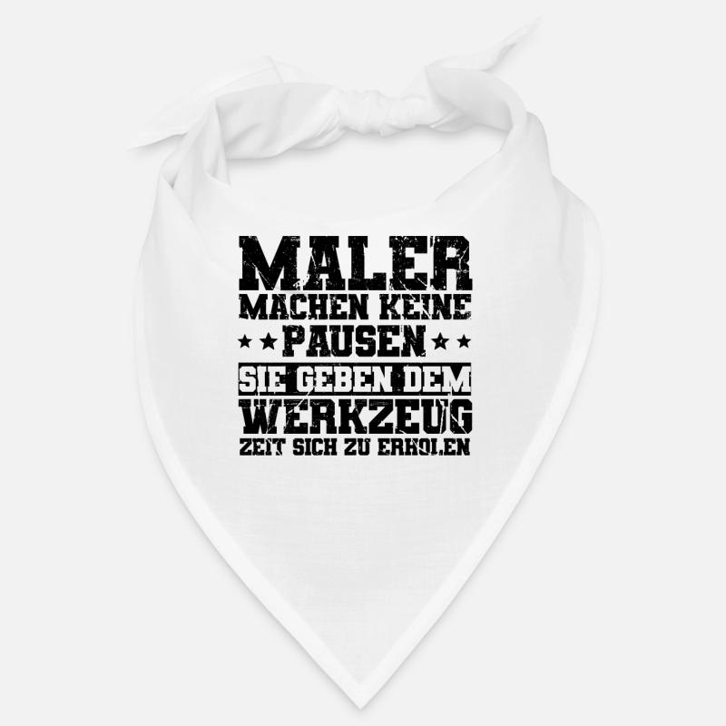 Maler - Bandana - Weiß