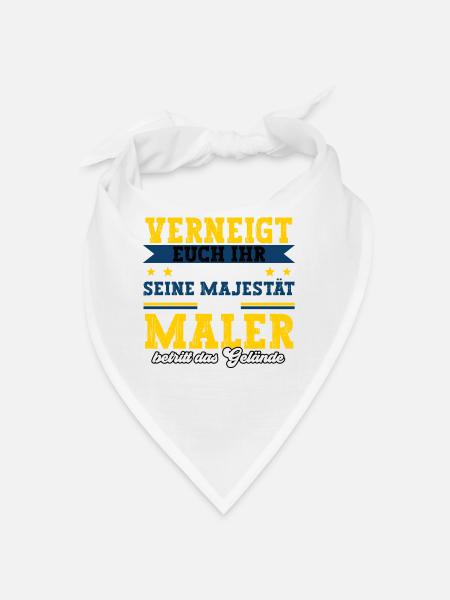 Maler - Bandana - Weiß