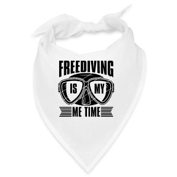 Apnoe Tauchen Freitaucher Freitauchen Geschenkidee - Bandana - Weiß - Vorne