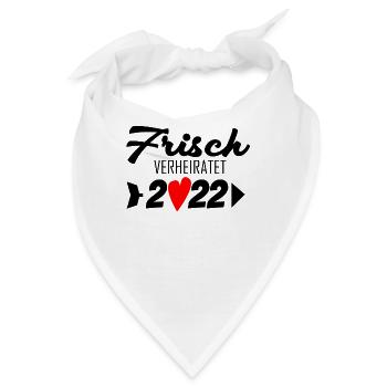 Frisch verheiratet 2022 - Bandana - Weiß - Vorne
