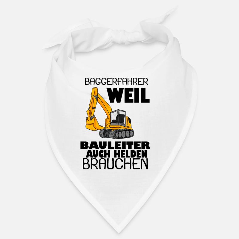 Bauleiter Held Baggerfahrer Spruch Bandana