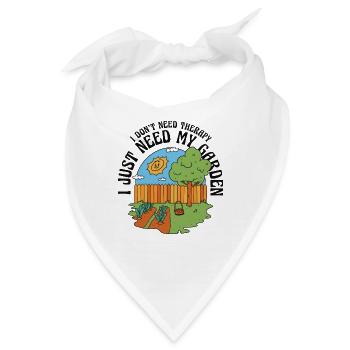 Gärtner Hobbygärtner Garten Obstgarten Geschenk - Bandana - Weiß - Vorne