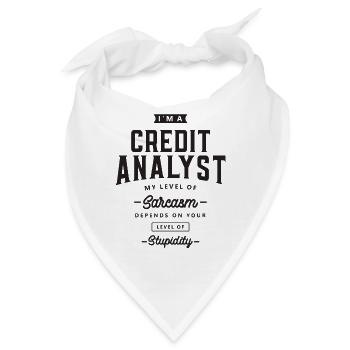 Credit Analyst Lustige Berufsbezeichnung - Bandana - Weiß - Vorne
