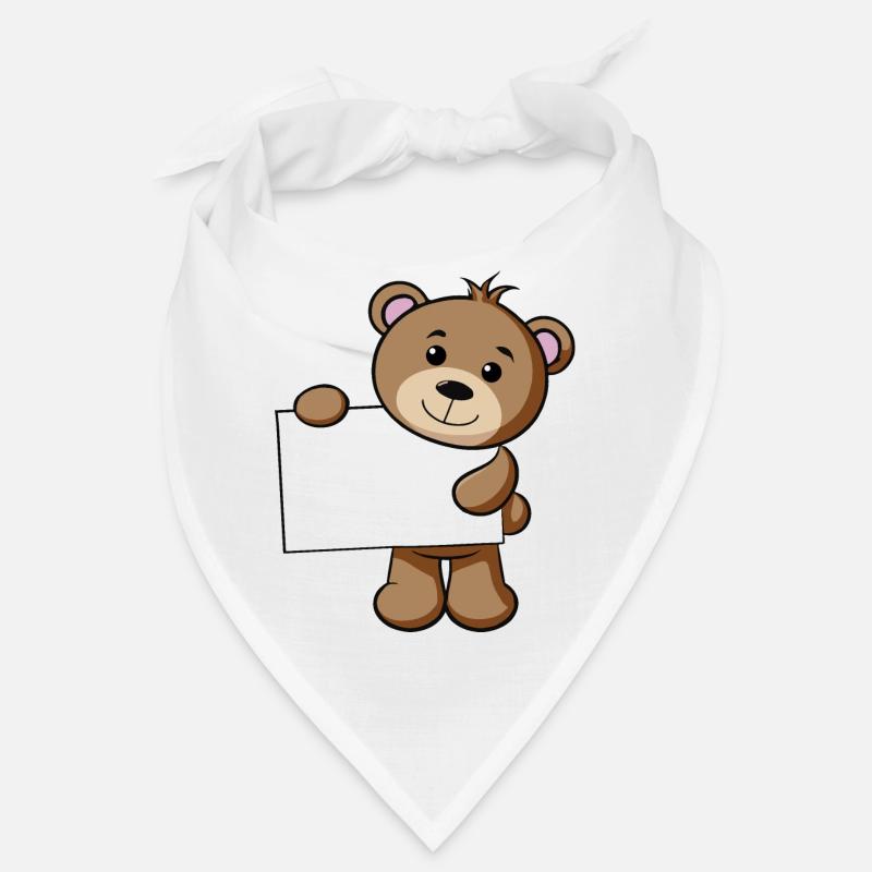 Teddy Schild - Bandana - Weiß