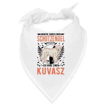 Kuvasz Schutzengel - Bandana - Weiß - Vorne