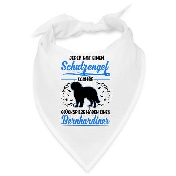 Bernhardiner Schutzengel St. Bernhardshund - Bandana - Weiß - Vorne