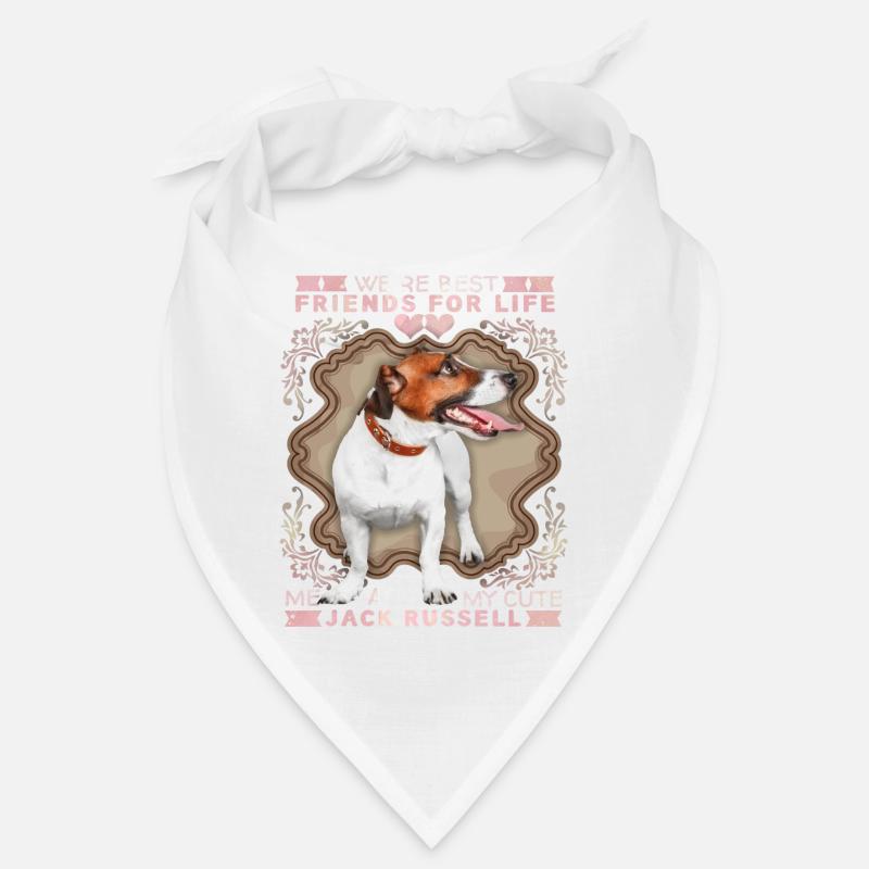 Jack-Russell-Terrier, Hund, süßer Terrier, Spruch - Bandana - Weiß