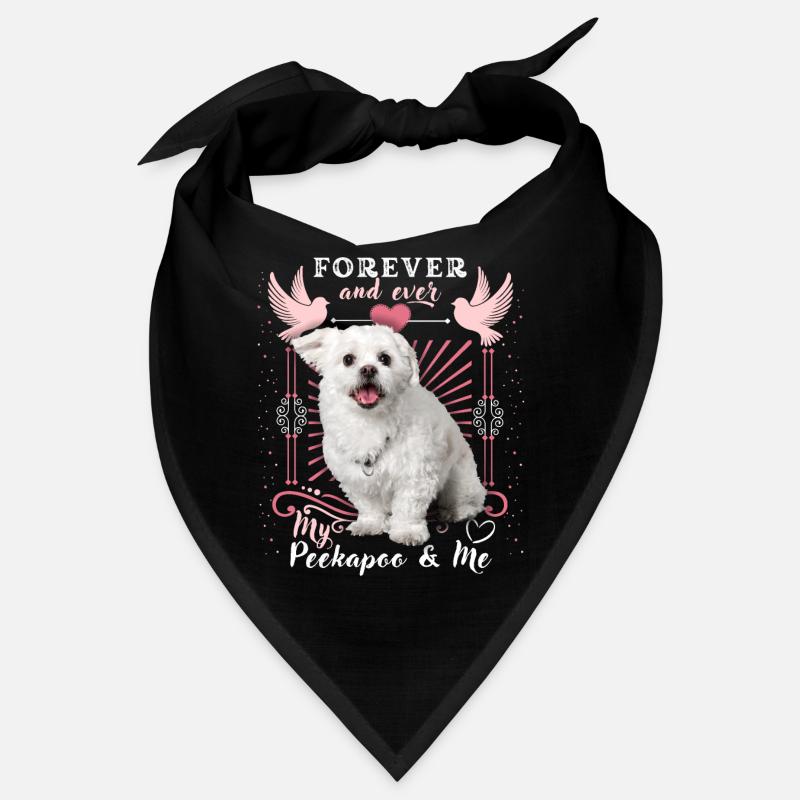 Peekapoo, Hund, Forever-Love, lustiger Spruch Bandana