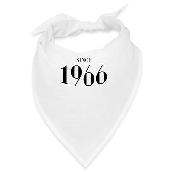 Lustiger Geburtstag seit 1966 - Bandana - Weiß - Vorne