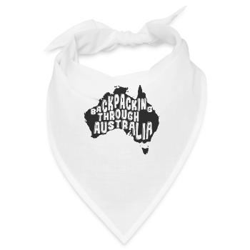 Backpacking through Australia Outback - Bandana - Weiß - Vorne