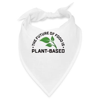 Pflanzliches Essen Vegan Gemüse Gesund Klimawandel - Bandana - Weiß - Vorne