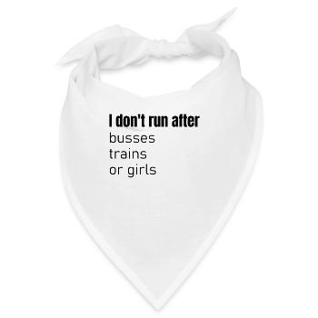 Witziger Spruch für Singles - lustig Alleinstehend - Bandana - Weiß - Vorne
