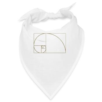 Fibonacci Folge Witziges Nerd Shirt für Mathe Fans - Bandana - Weiß - Vorne