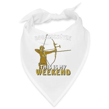 BOGENSCHÜTZE THIS IS MY WEEKEND - Bandana - Weiß - Vorne
