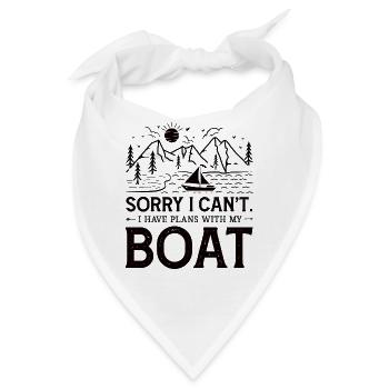 See Angeln Boote Kajak Kanu Sommer Seehaus Kabine - Bandana - Weiß - Vorne