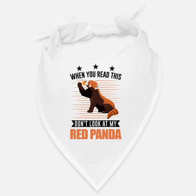 Panda Rouge Cadeau Chat Ours Panda Rouge Bandana