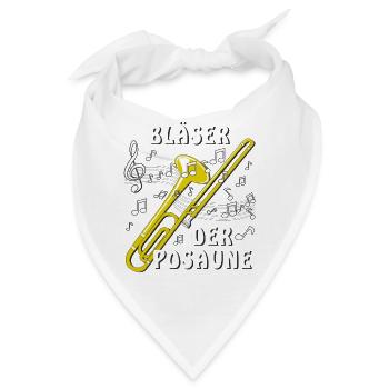 BLÄSER DER POSAUNE - Bandana - Weiß - Vorne
