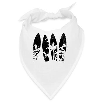 Surfing Surfboard Surfer Water Surfer Surfboard - Bandana - Weiß - Vorne