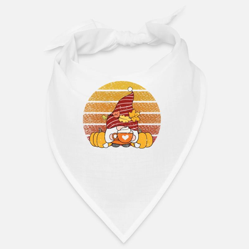 Mignon Holiday Gnome Thanksgiving Gnome Fall Bandana