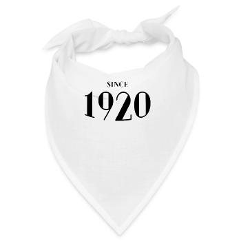 Lustiger Geburtstag seit 1920 - Bandana - Weiß - Vorne