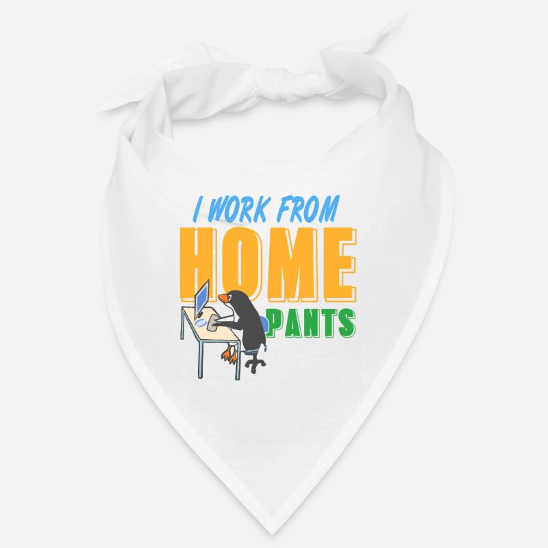 I Work From Home Pants Are Optional Funny Bandana