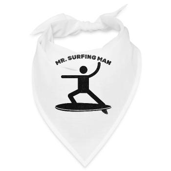 Surfer Mr. Surfing Man - Bandana - Weiß - Vorne
