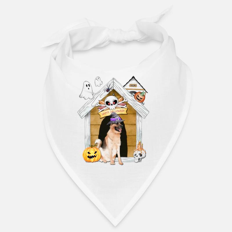 Halloween Deutscher Schäferhund Hexe Bandana