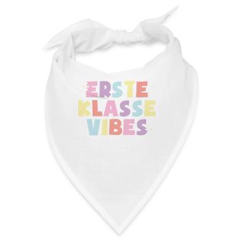 1. Klasse Vibes Schulkind 1. Klasse - Bandana - Weiß - Vorne
