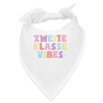 2. Klasse Vibes Schulkind 2. Klasse - Bandana - Weiß - Vorne