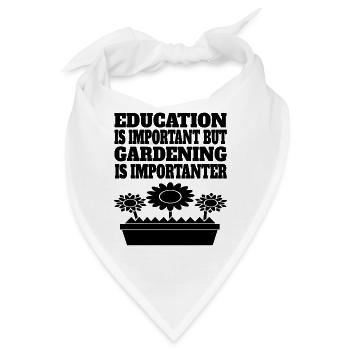 Garten Hobbygärtner Obstgarten Geschenk Gärtner - Bandana - Weiß - Vorne
