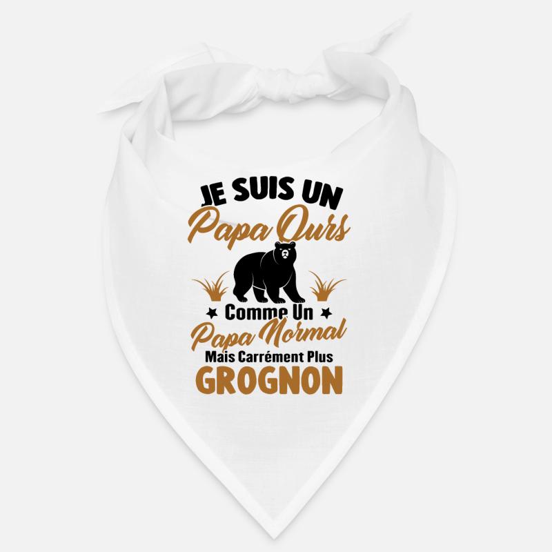 Je suis un papa ours c'est comme un papa normal Bandana