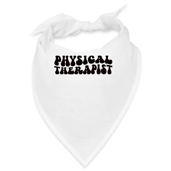 Physiotherapeut Geschenk Rücken Gesundheit - Bandana - Weiß - Vorne